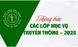 Thông báo: Các lớp mục vụ truyền thông – 2025